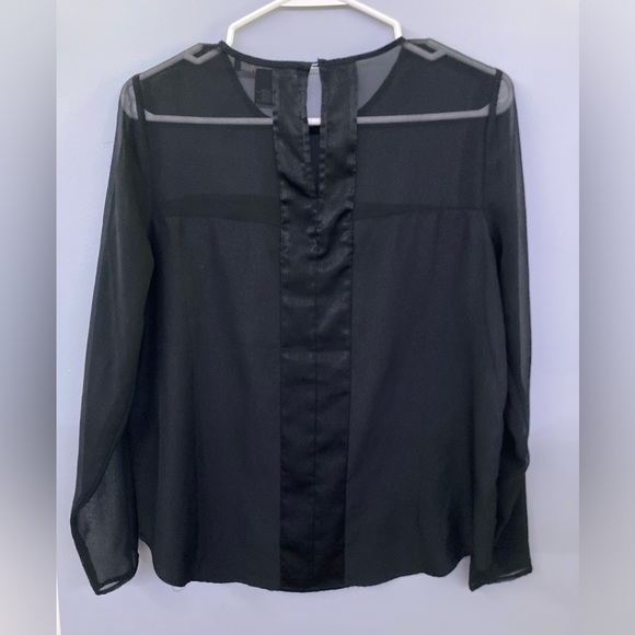 Forever 21 Contemporary Black Long Sleeved Top - Picture 3 of 6